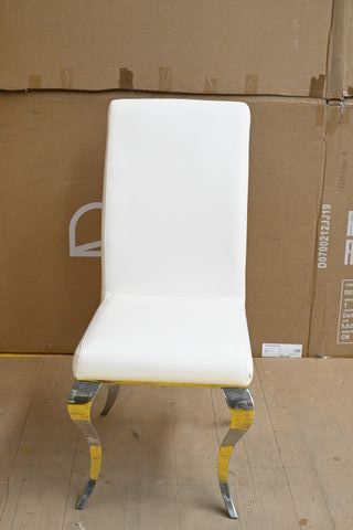 Sedia di design da tavola bianca