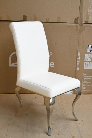 Sedia di design da tavola bianca