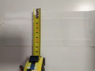 Cinta para cortinas de tablas blanca