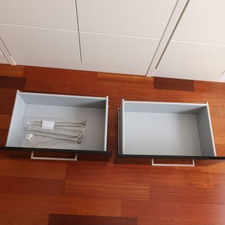 2 Cajones Ikea Bestå Inreda Negro