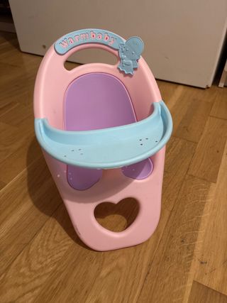 Trona de juguete Warm Baby rosa y azul