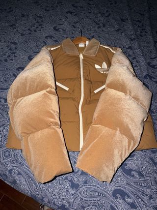 Giubbino Adidas Marrone/Oro