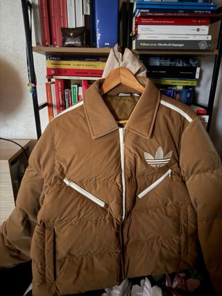 Giubbino Adidas Marrone/Oro