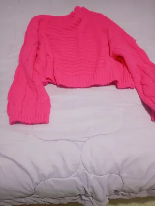 Jersey rosa fucsia tejido