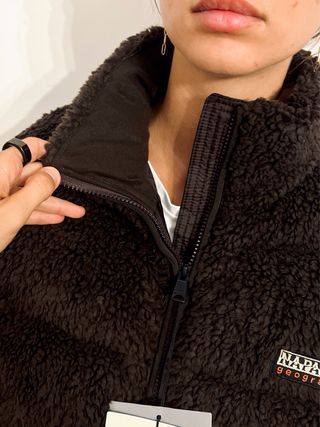 Cazadora Napapijri Marrón Borreguito sherpa S