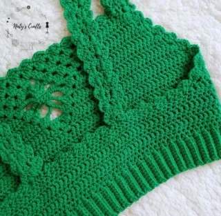 Top Crochet floral.