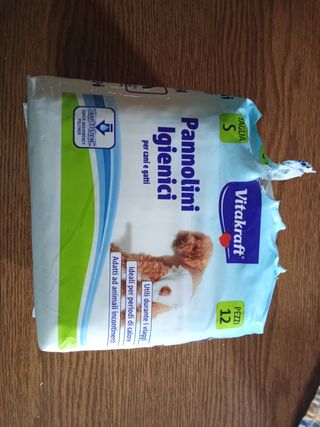 Pannolini Igienici Vitakraft Taglia S - 12 Pezzi
