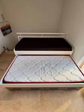 Cama nido doble con 2 cajones