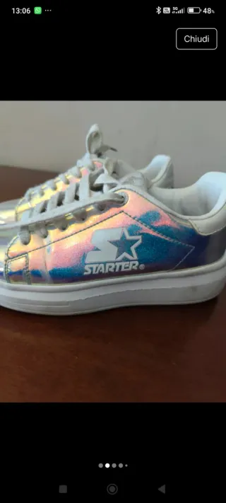 Scarpe donna Starter rosa/argento