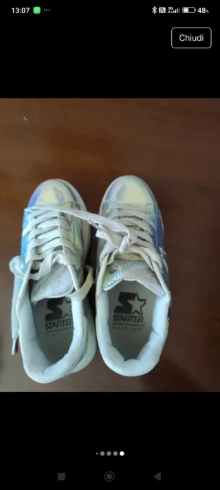 Scarpe donna Starter rosa/argento