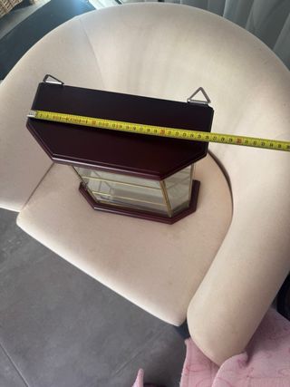 Vitrina de colección madera y cristal