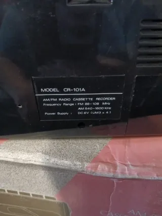 Radio Cassette Grabadora Portátil