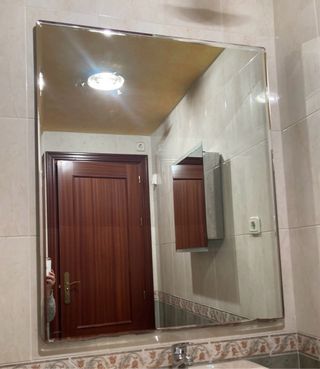 Espejo Baño Biselado 110x90 cm