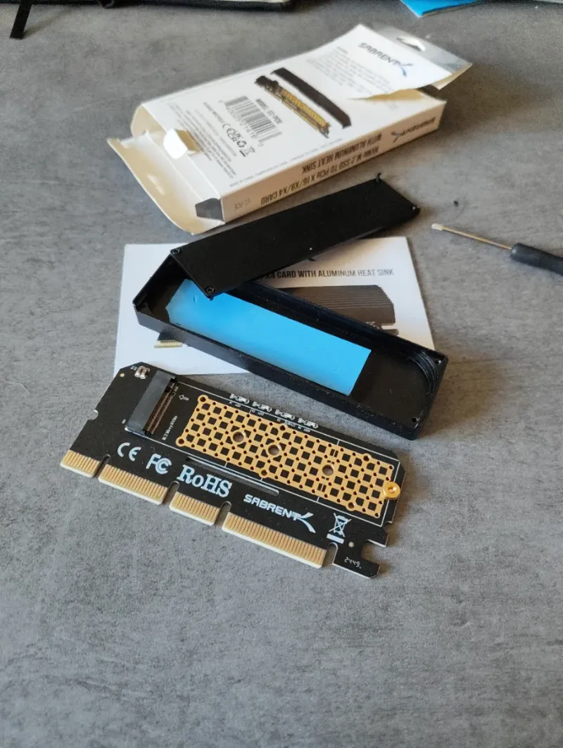 Adaptador Sabrent NVMe M.2 a PCIe afbeelding 3