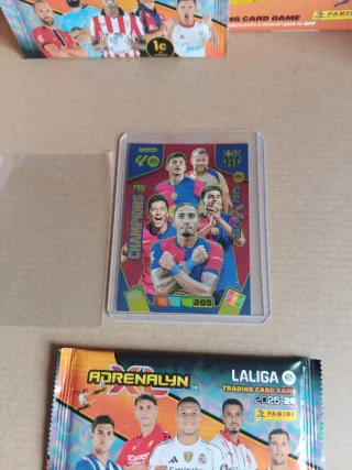 Carta Adrenalyn XL La Liga Champions FC Barcelona