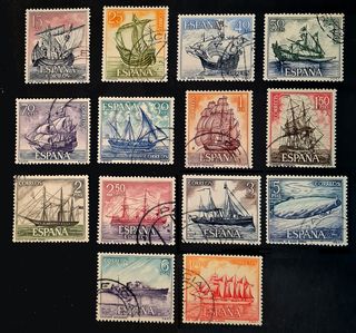 Sellos Homenaje a la Marina de 1964 Usados