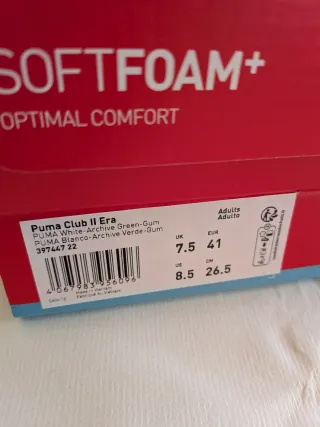 Zapatillas Puma Blancas y Verdes