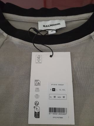 Camiseta Balmain Beige Talla M