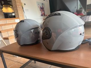2 Cascos LS2 Gris Mate XL y XXL