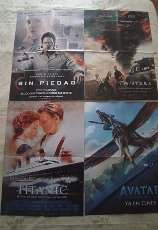 Lote 16 posters de cine. Medidas: 56,4 cm x 41 cm.