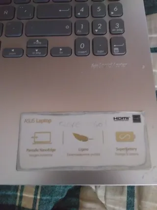 Portátil Asus Plata