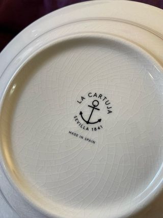 Plato La Cartuja de Sevilla