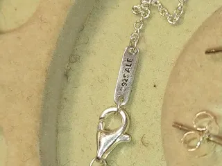 Conjunto Pandora Corazón Rojo Plata