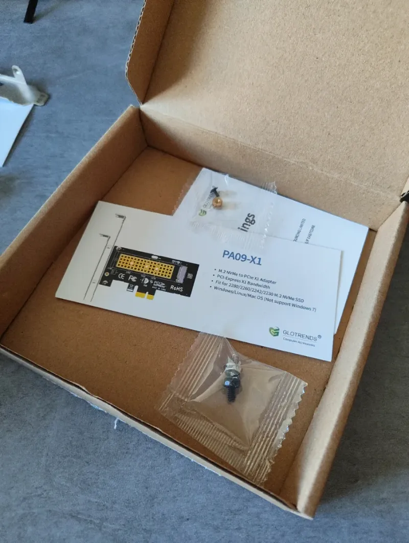 Adaptador M.2 NVMe a PCIe X1 afbeelding 3