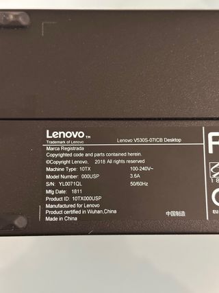 Lenovo V530S-07ICB SFF Negro