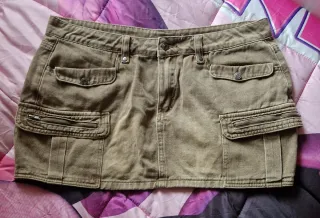 Gonna cargo marrone donna