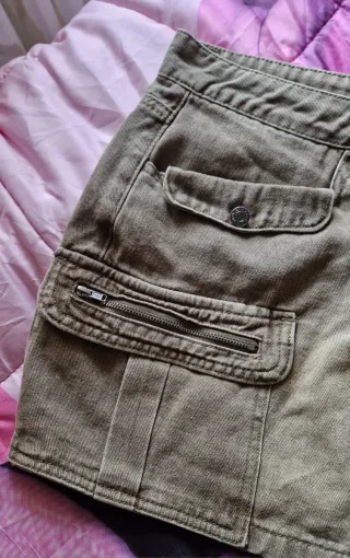 Gonna cargo marrone donna