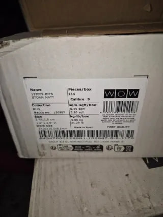 Azulejo Bits Storm WOW