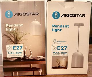 Lámparas Colgantes Blancas (2 unidades)