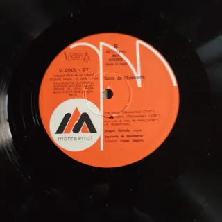 Cants de L'Escolania de Montserrat LP Vinilo 1975