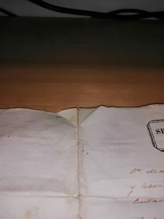 Carta antigua doble 1837