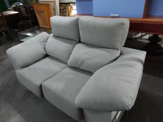 Sofá gris extraíble