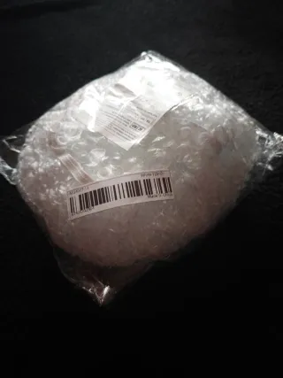 Peluca rizada corta blanca