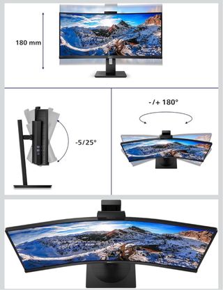 Philips Curvo UltraWide 34" con Webcam integrata