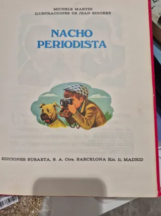 2 libros colección rojo y azul de Nacho