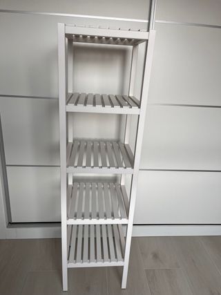 Estantería baño Ikea blanca madera