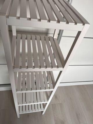 Estantería baño Ikea blanca madera