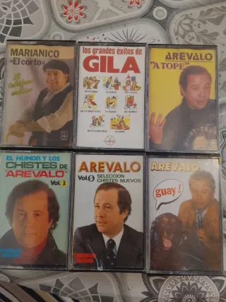 Lote Casetes Humor: Arévalo, Gila, Marianico