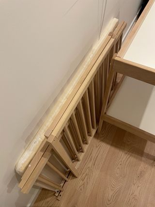 Cuna y cambiador Ikea Sniglar madera