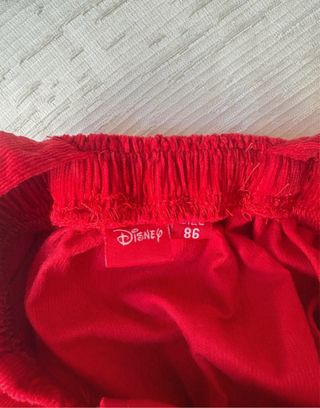 Salopette Disney velluto rosso