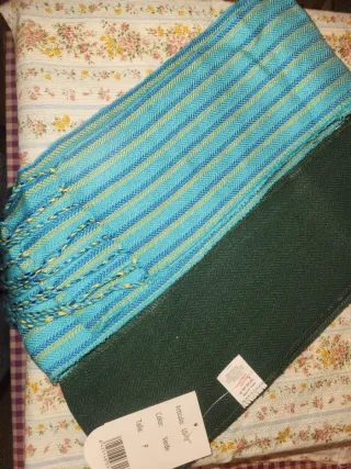 Dos Fajínes Falleros Infantil,turquesa y verde.