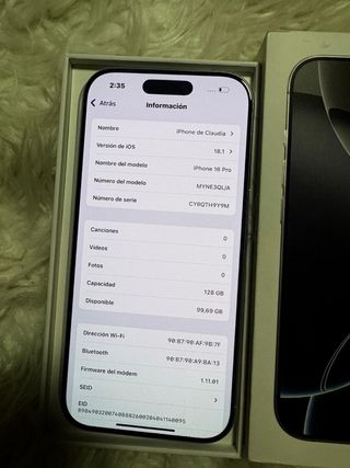 iPhone 16 Pro 128GB Plata