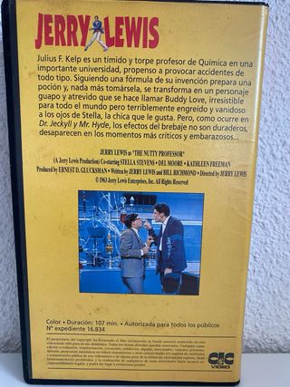VHS El Profesor Chiflado (Jerry Lewis) Coleccionis