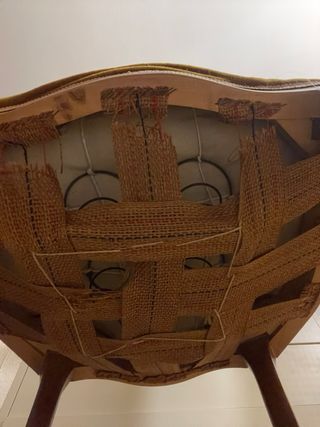 Pack 2 Sillas Vintage Ratán y Terciopelo