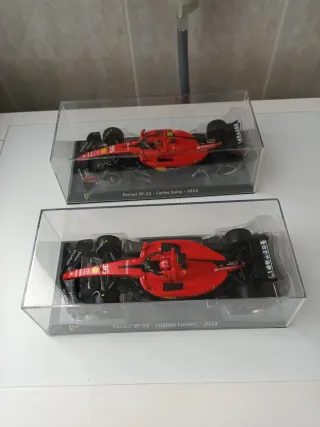 2 Coches F1 Ferrari Burago 1:24