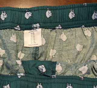 Dos pantalones cortos de pijama para hombre XL